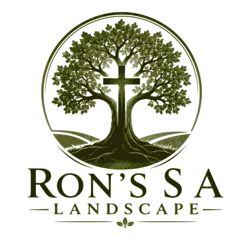 Ron's SA Landscaping logo — Full Color version